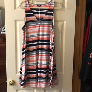 Multi color stripe summer dress